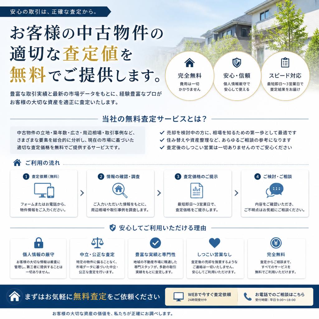 無料査定のご案内