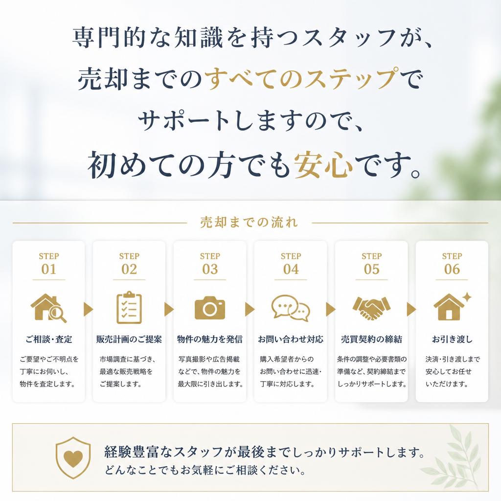 丁寧なサポート体制