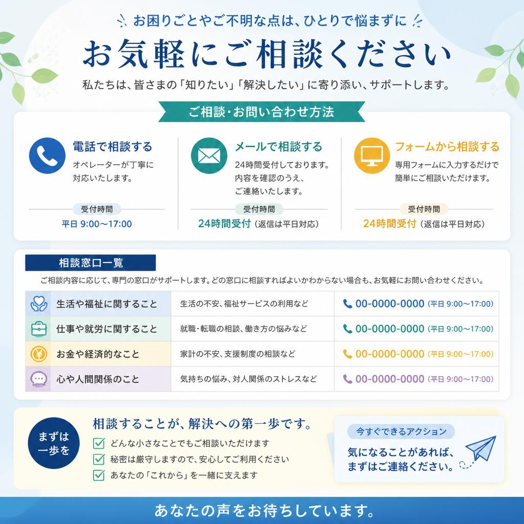 まずはご相談を！