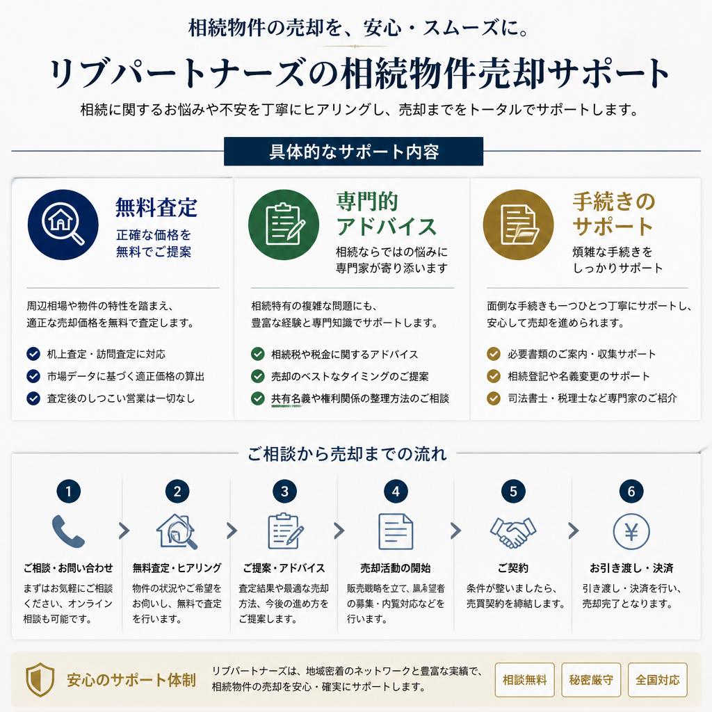 相続物件の売却、私たちが全力でサポートします！