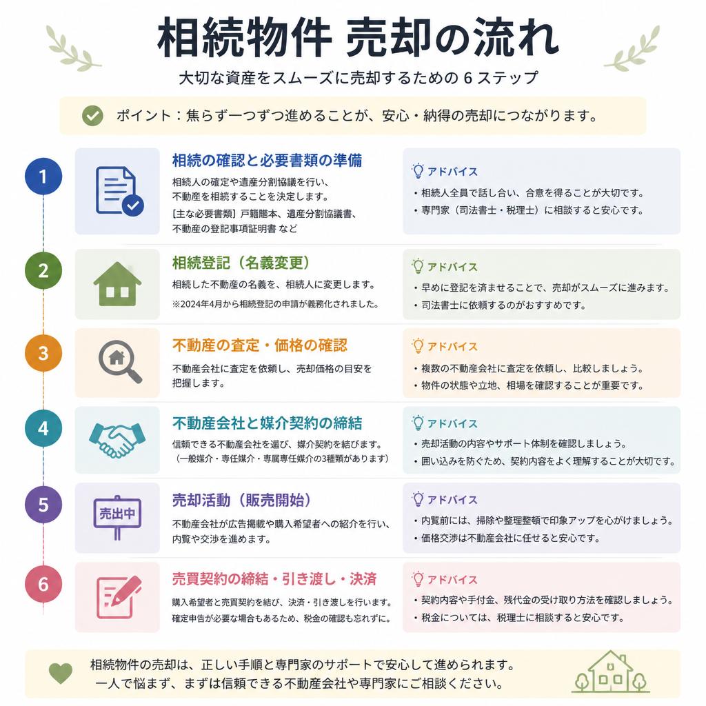 相続物件売却の流れ