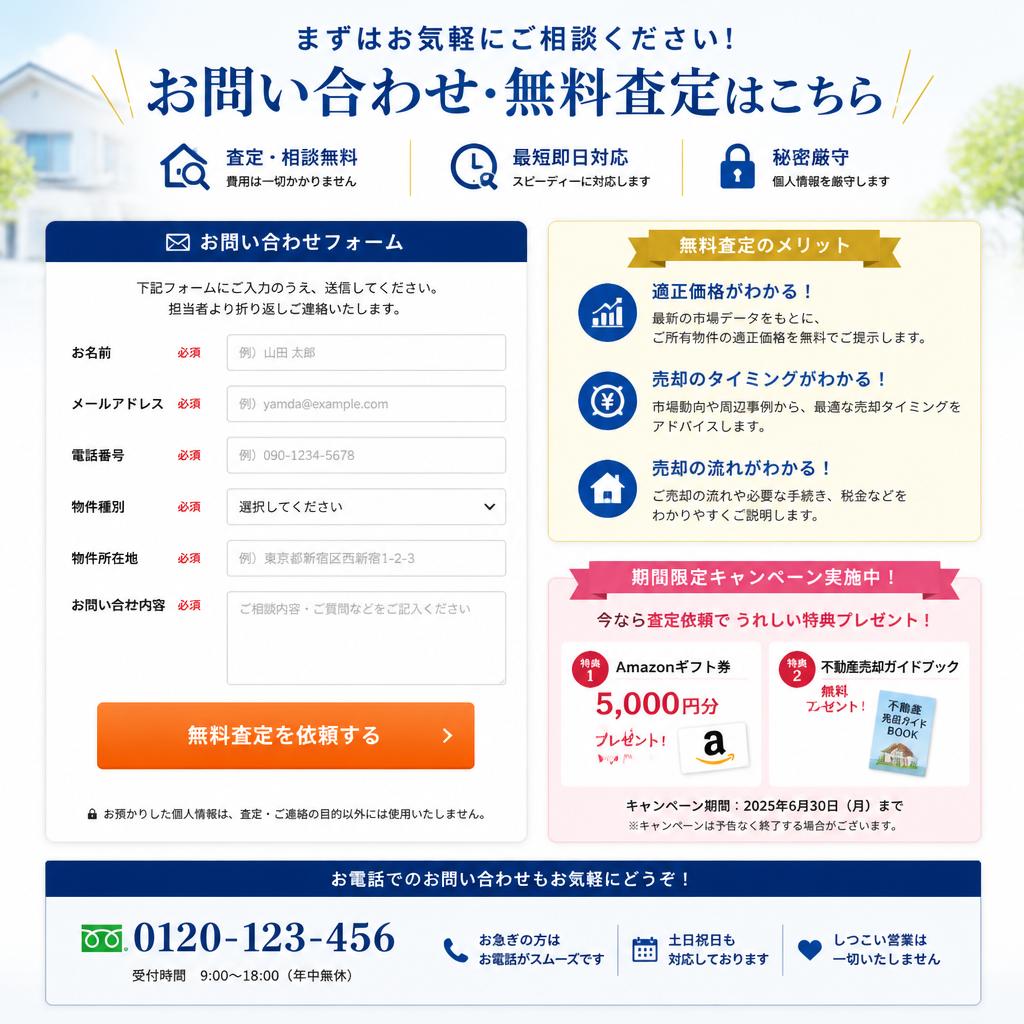 お問い合わせ・無料査定のご案内