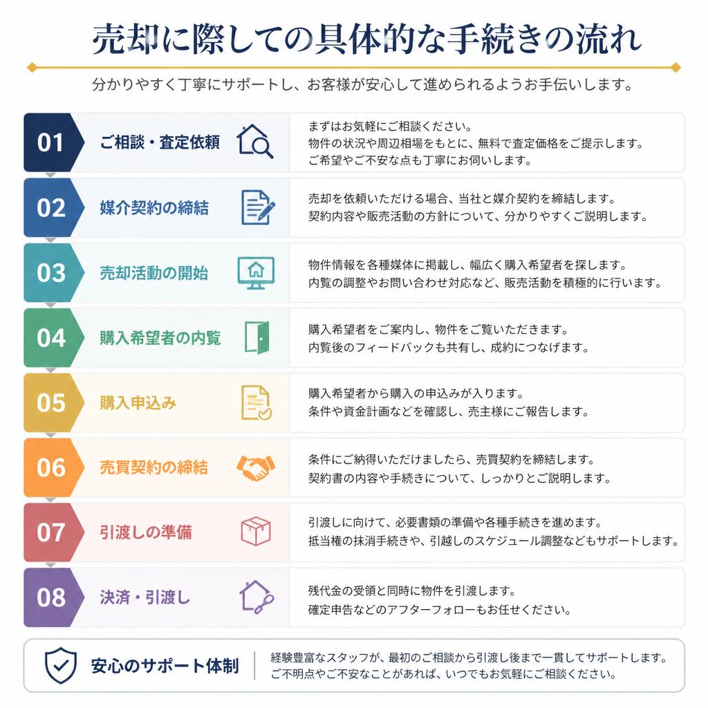 売却手続きの流れ