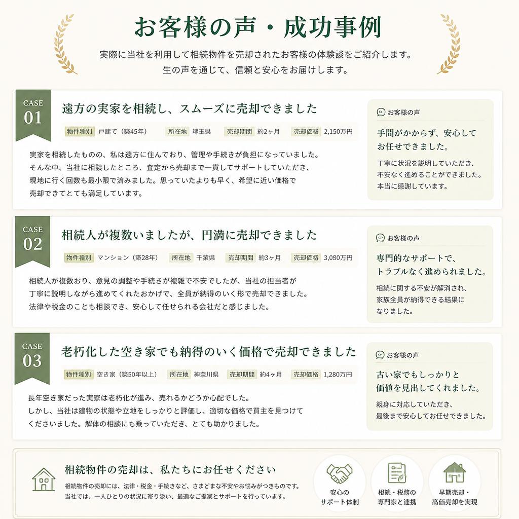 顧客の声・成功事例