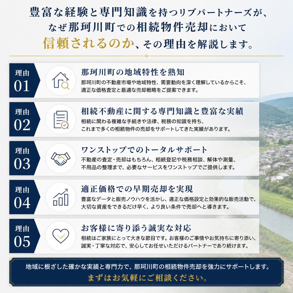 那珂川町で相続物件の売却にお困りなら、私たちにお任せください！