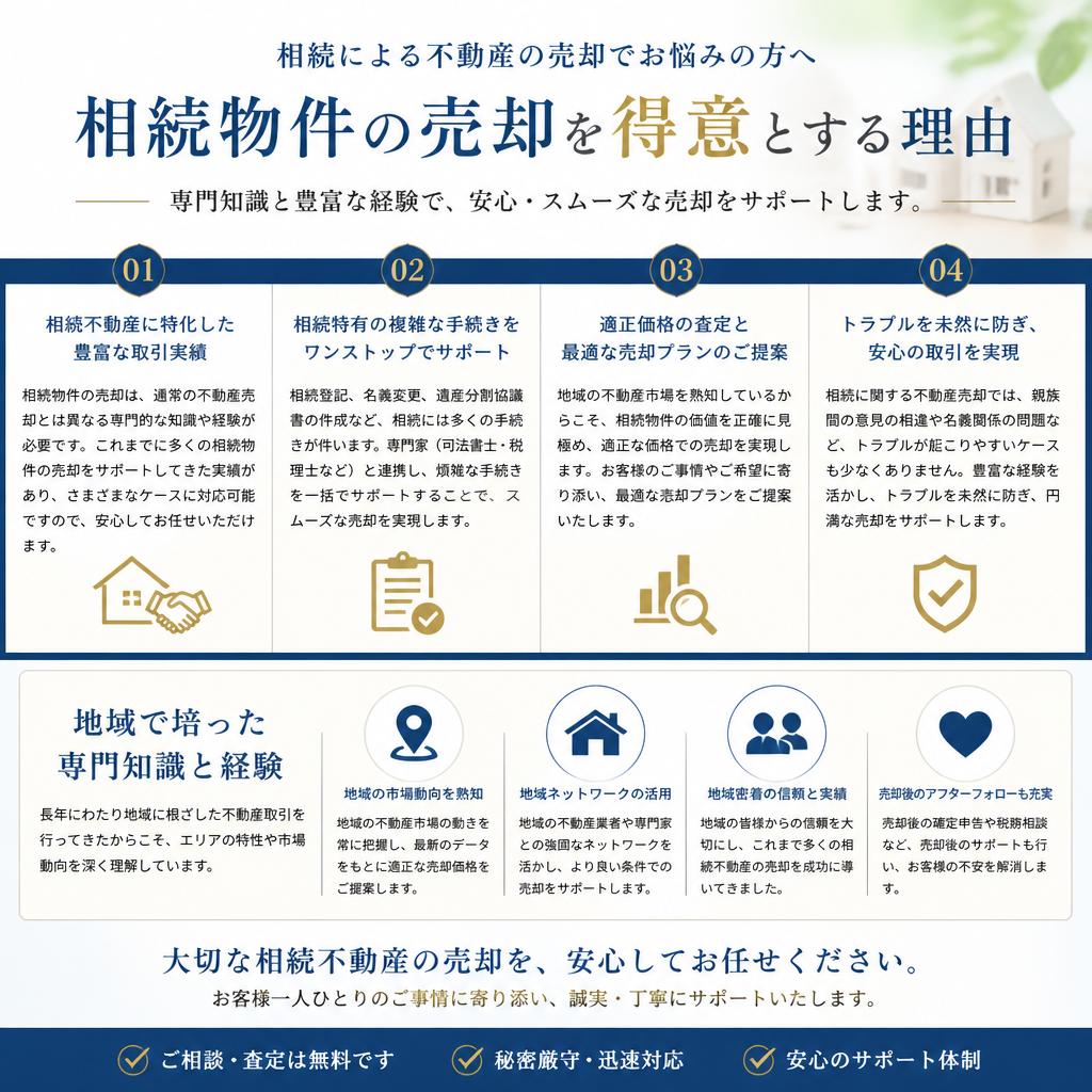 相続物件の売却はお任せ！鳥山市で信頼できる不動産パートナーがここにいます。