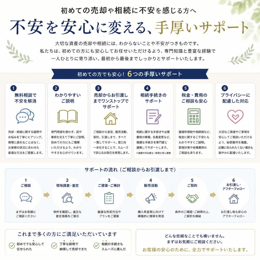 手厚いサポート体制