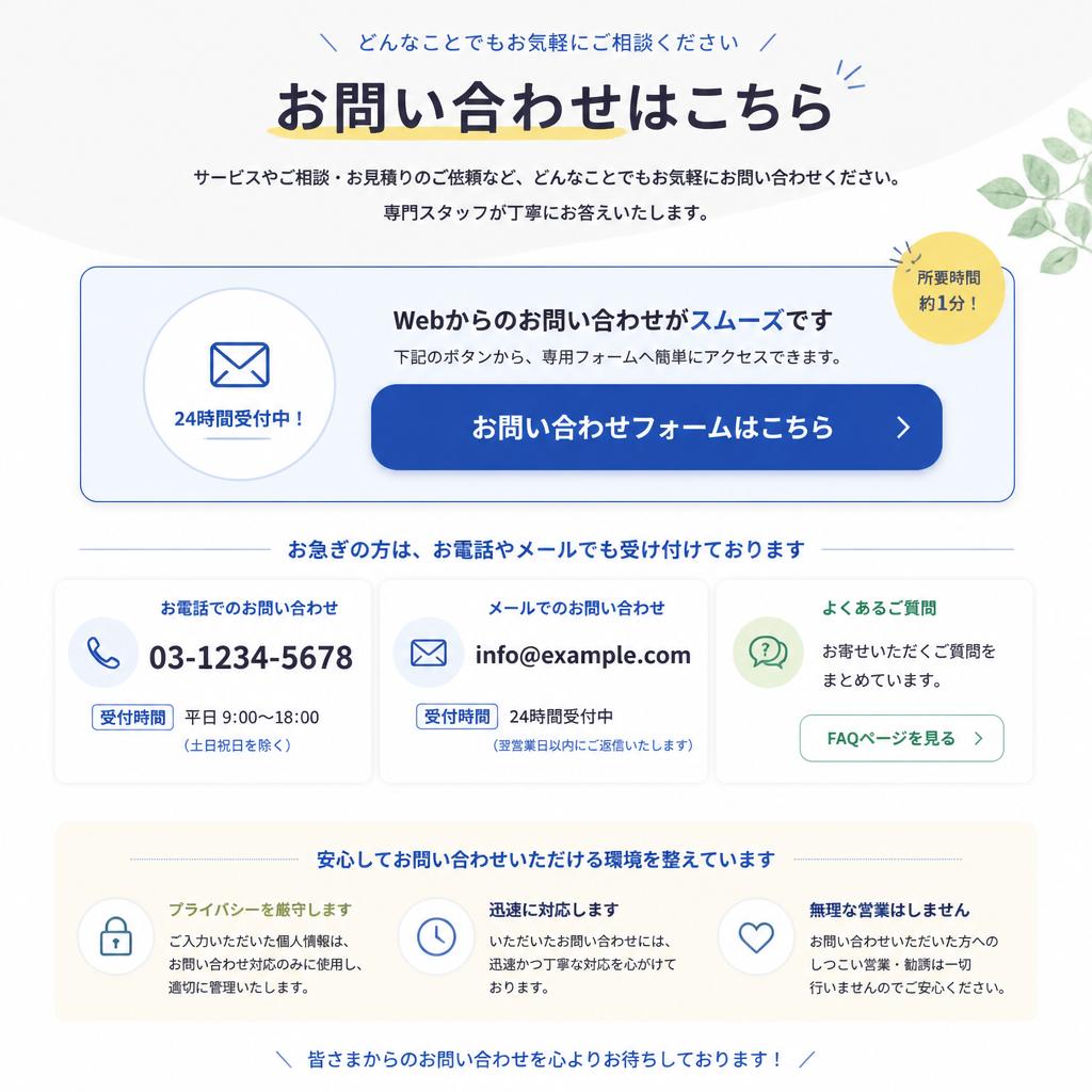 今すぐご相談を！