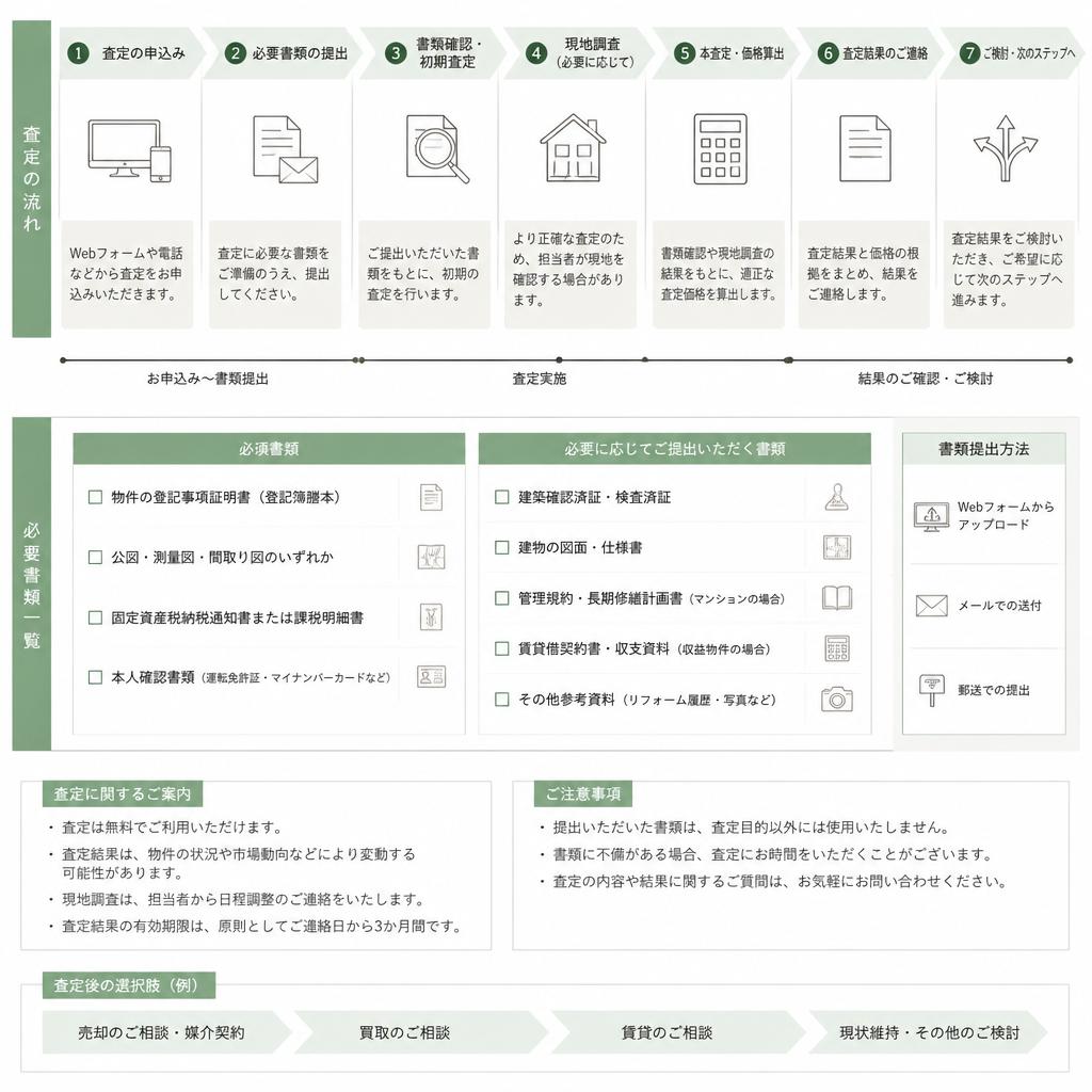 無料査定の流れ
